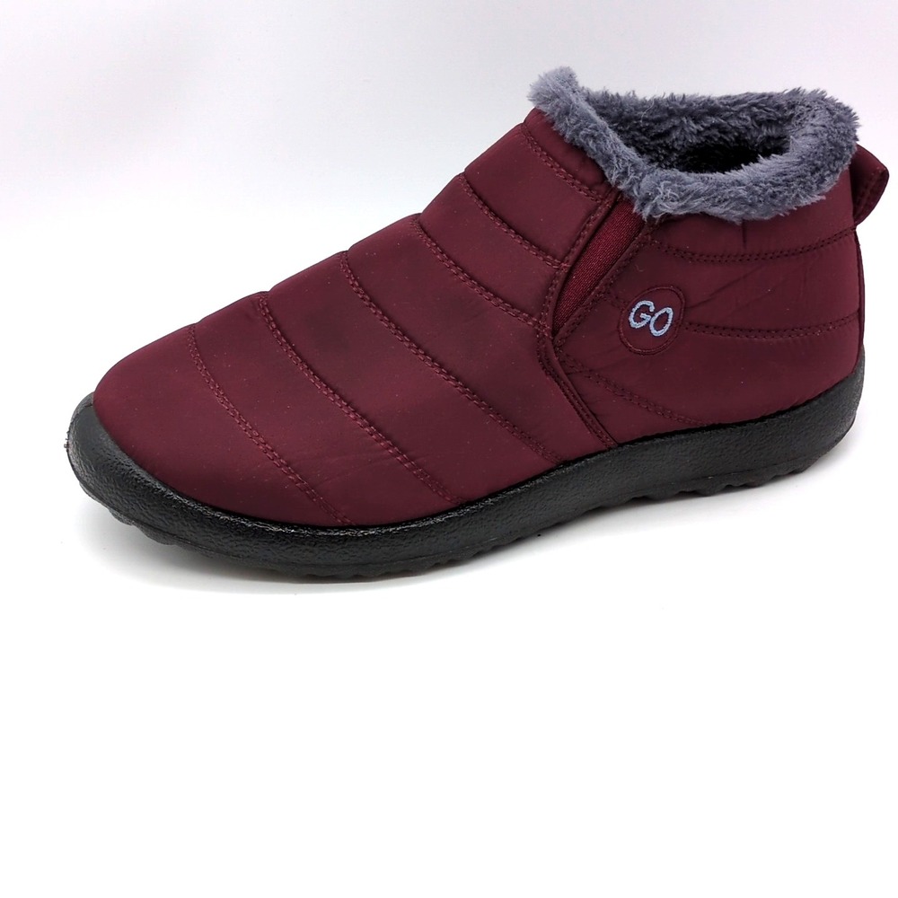 Gravity Defyer Shoes Womens GO Red EUR 44 Ankle Rain Booties Fur Lined Comfort